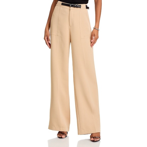 AQUA Women's XXL Wide Leg Dress Pants High Waist Career Trousers - Picture 1 of 8